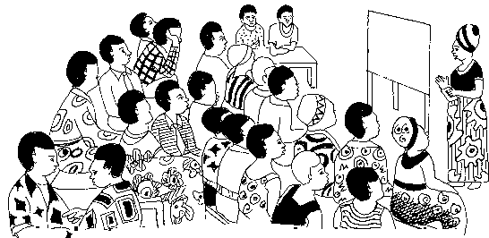 Illustration 4: Beobachtung der Gemeindeschulung