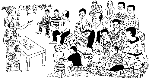 Eine Gemeindeversammlung