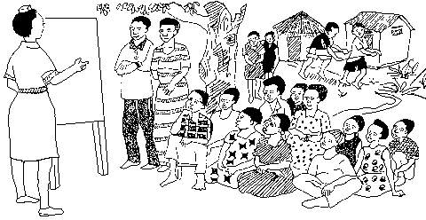 Il·lustració 6; Salut comunitària i educació de l'higiene