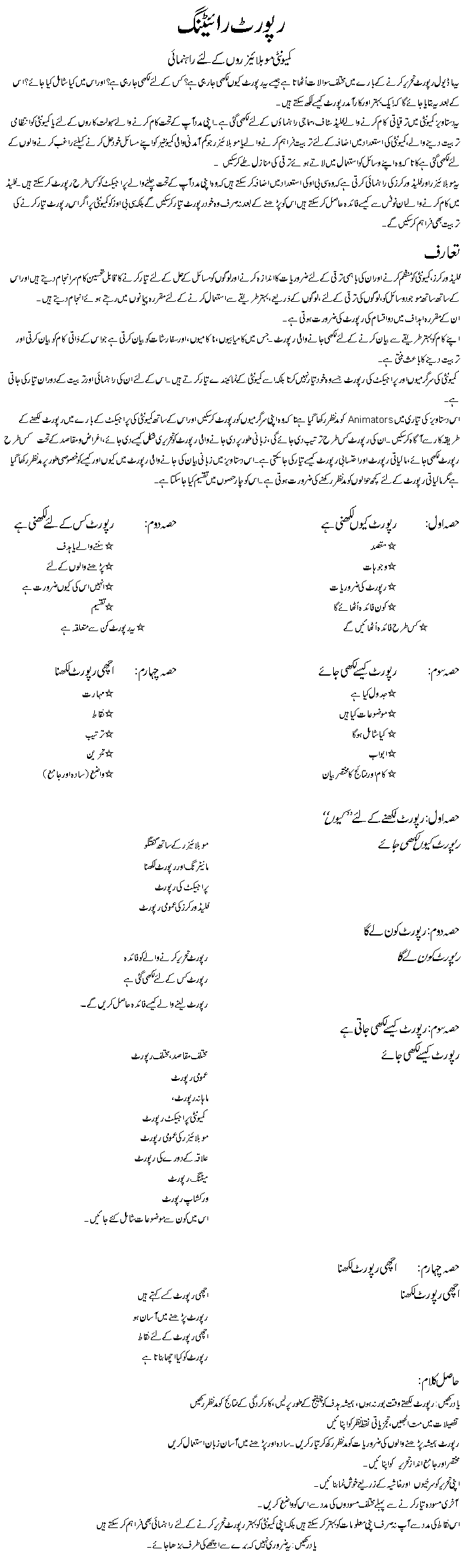 report writing guidelines urdu what is a feasibility study form