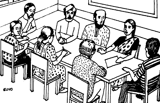 Illustration 4: Community Organization's Executive Meeting; Planning a Projec