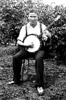 Albert Bartle (circ. 1930-9) with tenor banjo