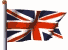 British flag blowing