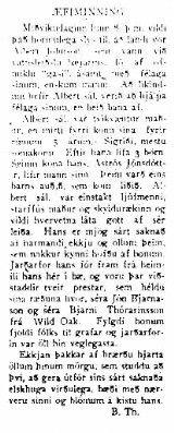 Logberg Text, Icelandic, inside the paper