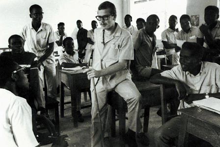Phil Bartle teaching in Ghana 1965-7. St. Peters Secondary School