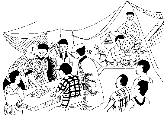 Ilustrasyon 4; Umpisahan ang Pagbibigay  nang Kakayahan kahit sa Kampo nang mga Nagsilikas