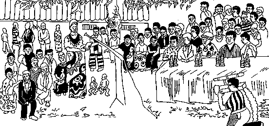Illustration 12; Reporting to the District, Nation and External Donors