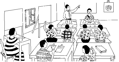 Training in a classroom