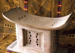 A bath stool used by a chief
